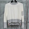 THOM BROWN CONTRAST EDGE KNIT - 톰브라운 콘트레스트 엣지 니트