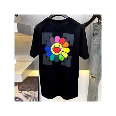 OFF WHITE x TAKASHI MURAKAMI T-SHIRT - 오프화이트 무라카미 다카시 콜라보 티셔츠