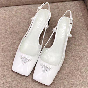 PRADA TRIANGLE LOGO SLING BACK - 프라다 삼각로고 슬링백