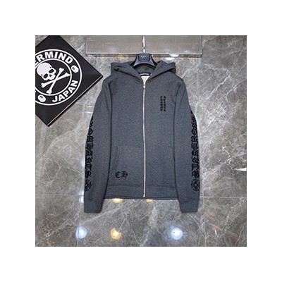 CHROMEHEARTS LOGO HOOD JIP UP - 크롬하츠 로고 후드 집업