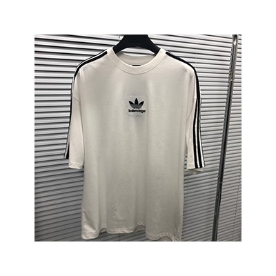 BALENCIAGA X ADIDAS LOGO T SHIRT - 발렌시아가 아디다스 콜라보 로고 반팔티셔츠