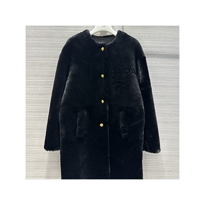 PRADA MONTONE COAT - 프라다 몬톤 양털 코트