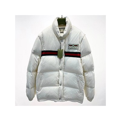 GUCCI LOGO PATCH PADDING JACKET - 구찌 로고 패치 패딩자켓