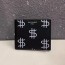 YVESSAINT LAURENT LEATHER DOLLAR PRINT WALLET - 입생로랑 가죽 달러 프린트 지갑