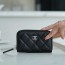 CHANEL QUILTED ZIP COIN PURDE WALLET - 샤넬 퀄티드 지퍼 동전지갑