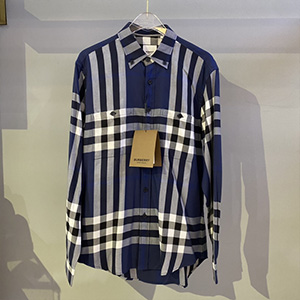 BURBERRY CHECK DRESS SHIRT - 버버리 남성용 체크 드레스 셔츠