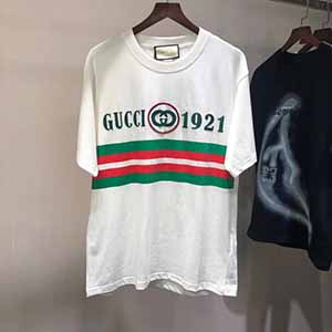 GUCCI 1921 LOGO T SHIRT - 구찌 1921 로고 반팔 티셔츠