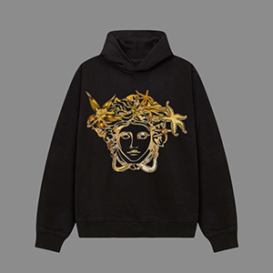 VERSACE MEDUSA MOTIF HOOD SHIRT - 베르사체 메두사 모티프 후드 티셔츠