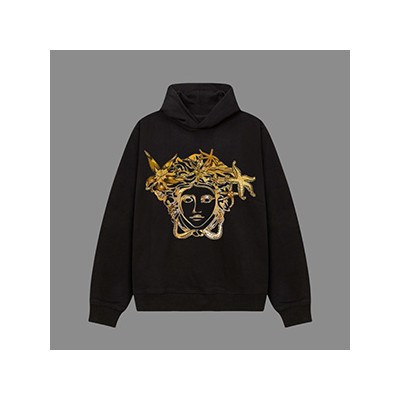 VERSACE MEDUSA MOTIF HOOD SHIRT - 베르사체 메두사 모티프 후드 티셔츠