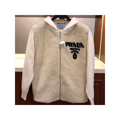 PRADA WOOL ZIP UP JACKET - 프라다 양털 집업 자켓