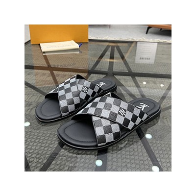 LOUIS VUITTON DAMIER SUMMER SLIPPER - 루이비통 다미에 섬머 슬리퍼