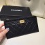 CHANEL CC CHEVRON CARD CASE - 샤넬 클래식 램스킨 카드케이스