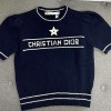 CHRISTIAN DIOR LUCKY STAR KNIT SHIRT - 크리스찬 디올 럭키 스타 니트 반팔티셔츠