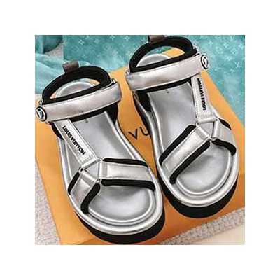 LOUIS VUITTON POOL PILOW COMFORT VELCRO SANDAL - 루이비통 풀 필로우 콤포트 벨트로 스트랩 샌들