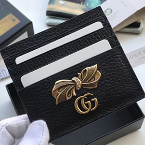 GUCCI RIBBON CARD HOLER - 구찌 보우 리본 카드 홀더