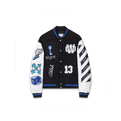 OFF WHITE PATCH DETAILED BOMBER - 오프화이트 패치 디테일 봄버