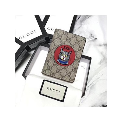 [UNIQUE ITEM] GUCCI GG SUPREME PASSPORT WALLETS - 구찌 GG 수프림 여권지갑