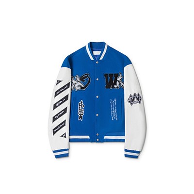 OFF WHITE PATCH DETAILED BOMBER - 오프화이트 패치 디테일 봄버