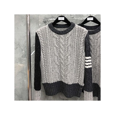 THOM BROWN ARAN CABLE SWEATER - 톰브라운 아란 케이블 스웨터