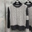 THOM BROWN ARAN CABLE SWEATER - 톰브라운 아란 케이블 스웨터