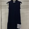 THOM BROWNE KNIT SLEEVELESS ONE PIECE - 톰브라운 니트 민소매 원피스