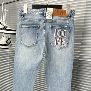 LOEWE DOUBLE LOGO DENIM PANTS - 로에베 더블 로고 청바지