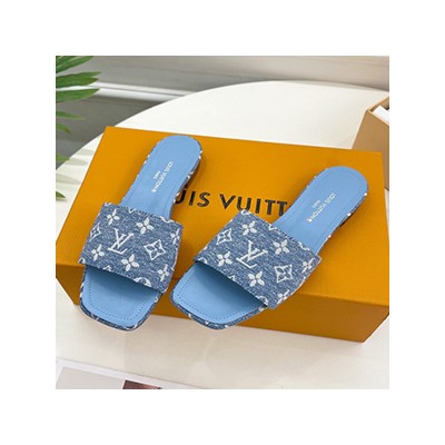 LOUIS VUITTON DENIM SLIPPER - 루이비통 데님 슬리퍼