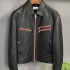 HERMES JIP DETAILED LEATHER JACKET - 에르메스 지퍼 디테일 가죽자켓