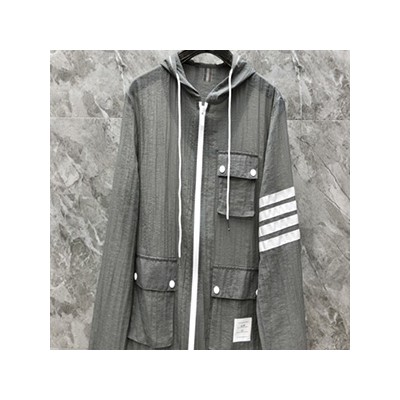 THOM BROWN POKET JUP UP WINDBREAK - 톰브라운 포켓 집업 바람막이