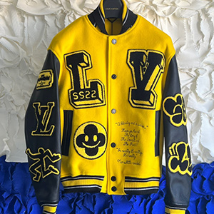 LOUIS VUITTON MULTI PATCH LEATHER VARSITY JACKET - 루이비통 멀티패치 바시티 블루종 자켓