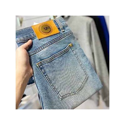 VERSACE LOGO DENIM PANTS - 베르사체 로고 청바지