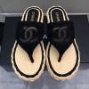 CHANEL ESPADRILLES FLIP-FLOPS - 샤넬 에스파듀 쪼리