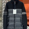 MONCLER PADDED WOOL CARDIGAN - 몽클레어 패디드 울 가디건