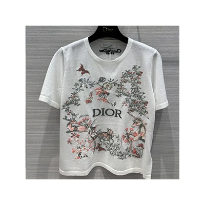 CHRISTIAN DIOR T-SHIRT - 크리스찬 디올 여성 반팔티셔츠