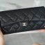 CHANEL QUILTED FLAP WALLET - 샤넬 클래식 플랩 장지갑