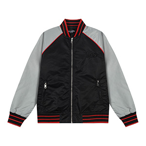 DOLCE & GABBANA SATIN SPORTS BOMBER JACKET - 돌체앤가바나 새틴 스포츠 봄버 자켓