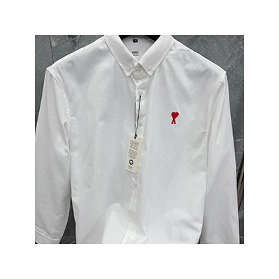 AMI LOGO DRESS SHIRT - 아미 로고 드레스셔츠