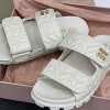 MIUMIU NAPPA LEATHER QUILTED SLIP-ON SANDALS - 미우미우 나파가죽 퀄티드 슬립온 샌들