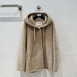 MAXMARA HOODED SHEEPSKIN JACKET - 막스마라 후드 양가죽 자켓