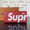 [HOT ITEM] LOUIS VUITTON X SUPREME LEATHER WALLET - 루이비통 슈프림 콜라보 가죽 장지갑