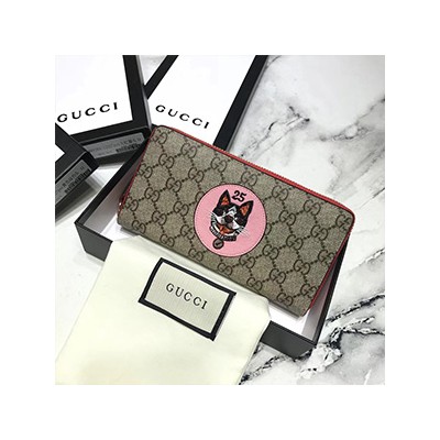 [UNIQUE ITEM] GUCCI GG SUPREME BOSCO WALLET - 구찌 보스코 지퍼 장지갑