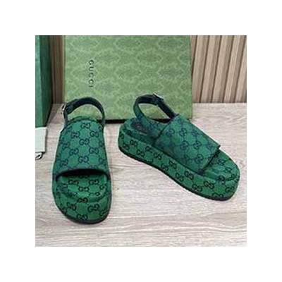 GUCCI SUPREME PLATFORM SANDAL - 구찌 수프림 플랫폼 샌들