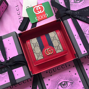 [2018 NEW ARRIVAL] GUCCI OPHIDIA GG SUPREME WALLET - 구찌 오피디아 GG 수프림 반지갑