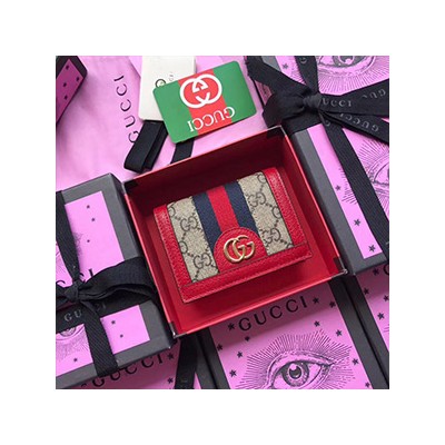 [2018 NEW ARRIVAL] GUCCI OPHIDIA GG SUPREME WALLET - 구찌 오피디아 GG 수프림 반지갑