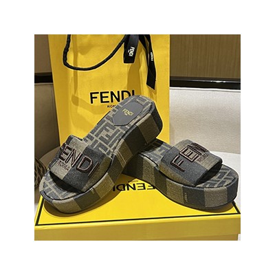 FENDI SUNSHINE SLIDES PLATFROM SANDAL - 펜디 션사인 슬라이드 플랫폼 샌들