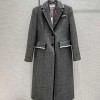 THOM BROWNE HERRINGBONE PATTERN LONG COAT - 톰브라운 헤링본 패턴 롱코트