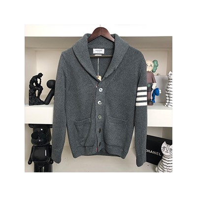 THOM BROWNE KNIT CARDIGAN - 톰브라운 사선완장 니트 가디건