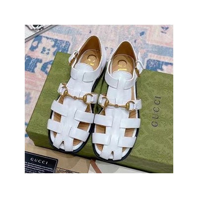 GUCCI ELEKTRA LEATHER FISHERMAN SANDAL - 구찌 엘렉트라 가죽 피셔맨 샌들