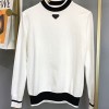 PRADA KNIT SHIRT - 프라다 삼각로고 니트 라운드 셔츠