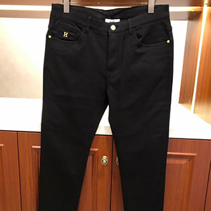 HERMES DENIM BLACK JEANS - 에르메스 블랙 데님 바지